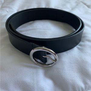 ZARA Black Leather Women Belt